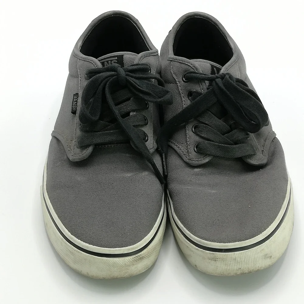Vans Gray Low-Top Canvas Sneakers